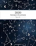 2020 Weekly Planner Galaxy Constellations Blue Sky Weekly And Monthly Standard Professional Calendar 1 January 2020 31 December 2020