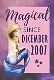 Magical Since December 2007 12th Birthday Mermaid Alternative Birthday Card Positivity Journal Gratitude Notebook For Girls Teens Women