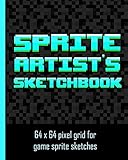 Sprite Artists Sketchbook 64 X 64 Pixel Art Grid For Games Artists Sprite Designers Level Designers People Who Love Pixel Art The Grids Are Or Use The Whole 64 Grid For Bigger Designs