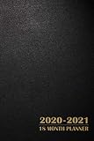 2020 2021 18 Month Planner Elegant Leather Texture Gold Black Paper Metallic Gel Pens Pastel Ink Neon Color Glitter January 2020 June 2021 To Do Lists Blank Notes Birthday Anniversary