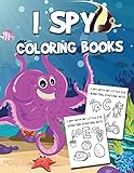 I Spy Coloring Book A Fun Puzzle Book Of Picture Riddles For Kids I Spy Game And Coloring In Large Pages 85x11 Inch