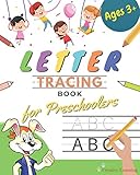 Letter Tracing Book For Preschoolers Letter Tracing Books For Kids Ages 35 Learn The Alphabet While Having Fun With This Handwriting Workbook For And Prek Workbooks For Kindergarteners