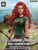 Adult Coloring Book Newfashioned Princesses Adult Coloring Book Featuring Newfashioned Princesses Coloring Page Perfect Coloring For Relaxation
