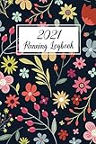 Running Logbook Flower Cover Running Journal Calendar Weekly And Monthly Summary One Year Daily Runner Training Log Book 365 Day Runners Day Journal Daily Weekly Monthly Calendar