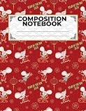 Year Of The Rat 2020 Celebration Notebook Red And Gold Chinese New Year Pattern College Ruled Composition Note Book Lunar Calendar Gifts Vol 2