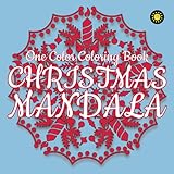 Christmas Mandala Coloring Book Can Use One Color 3d Mosaic Coloring Book For Adults Relaxation And Stress Relief
