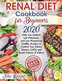 Renal Diet Cookbook For Beginners 2020 Only Low Sodium Low Potassium And Low Phosphorus Healthy Recipes To Control Your Kidney Disease Ckd And Avoid Dialysis Of Kidney