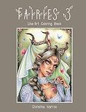 Fairies 3 Line Art Coloring Book