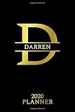 Darren 2020 Planner Personalised Name Organizer Plan Days Set Goals Get Stuff Done 6x9 175 Pages Best Planners For Gift