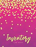 Inventory Log Book Pink Gold Cover Simple Inventory Log Book For Business Or Personal Stock Record Book Organizer Logbook Count Quantity Notebook