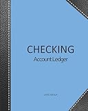 Checking Account Ledger Large Version Checkbook Log Checkbook Register Notebook Personal Checking Account Balance Register 101 Pages 8x10 Black Leather Imitation Cover Reinforcement