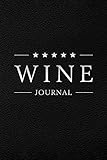 Wine Journal Wine Tasting Notebook Diary Black Leather Design Gifts For Wine Lovers