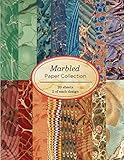 Marbled Paper Collection 20 Sheets Of Vintage Marbled Papers For Bookbinding And Other Paper Crafting Projects Vintage Paper Books