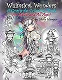 Whimsical Wonders A Grayscale Coloring Book For Adults And All Ages Featuring Sweet Fairies Mermaids Halloween Witches Owls And More