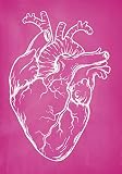 Pink Anatomical Heart Notebook