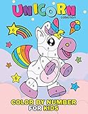 Unicorn Collection Color By Number For Kids Coloring Books For Girls And Boys Activity Learning Work Ages 24 48