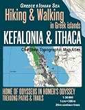 Kefalonia Ithaca Complete Topographic Map Atlas 130000 Greece Ionian Sea Hiking Walking In Greek Islands Home Of Odysseus In Homers Odyssey Trails Hikes Walks Topographic Map
