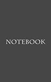 Notebook Classic Premium Writing Notebook Journal Diary 5x8 100 Lined Pages Charcoal Colored