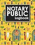 Notary Public Logbook Notarial Record Notary Paper Format Notary Ledger Notary Record Book Cute Ancient Egypt Pyramids Cover Notary Public Logbooks Volume 12