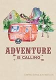 Camping Journal Rv Travel Logbook Red Vintage Camper Adventure Road Trip Planner Caravan Travel Journal Glamping Diary Camping Memory Keepsake For Campers Rv Retirement Gifts Series