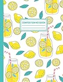 Composition Notebook Lemonade Lemons Pattern Composition Book For Students College Ruled