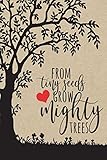 From Tiny Seeds Grow Mighty Trees Paraprofessional Gifts Teacher Notebook Inspirational Teacher Gifts Teacher Gifts Appreciation Teachers Aide Helping Me Grow 6x9 College Ruled Notebook