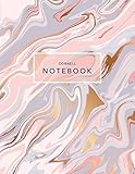 Cornell Notebook Pink Marble 120 White Pages 85x11 Note Taking System Notebooks For Students Volume 1