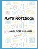 Math Notebook 12 Squared Graphing Paper 2 Square Per Inch Graphgrid Write Drawing Note Math Diary Worksheet Compositionlarge Size 85x11 Inches 100 Pages Graph Paper Volume 8
