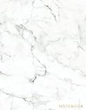 Notebook: Classic White Marble Notebook and Gold Lettering - Marble & Gold Journal | 150 College-ruled Pages | 8.5 x 11 - A4 Size (Marble and Gold ... - Journal, Notebook, Diary, Composition Book)