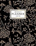 Weekly Planner 2019 Black And Gold Oriental Floral 2019 Planner And Organizer With Weekly Views Inspirational Quotes Todo Lists Yearly Overviews Funny Holidays And More