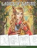 Coloring Book Ladies Of Nature Grayscale Coloring Book For Adults