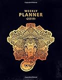 Weekly Planner 2019 Nifty Weekly And Monthly 2019 Organizer Golden Elephant Yearly Agenda Journal And Notebook January 2019 December 2019