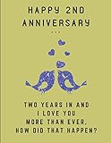 Happy 2nd Anniversary Two Years In And I Love You More Than Ever How Did That Happen Second Anniversary Journal