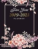 20192023 Five Year Planner Pink Floral Cover 5 Year Monthly Planner And Calendar 60 Months Calendar Monthly Schedule Organizer Agenda Monthly Schedule Organizer Volume 5