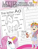 Letter Number Tracing For Preschoolers Alphabets Handwriting Practice With Number 09 Tracing Practice And 27 Cute Unicorn Coloring Illustrations Step By Step To Learning For Girls Ages 35