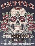 Tattoo Coloring Book For Adult,s
