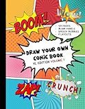 Draw Your Own Comic Book Xl Edition 120 Extralarge Blank Panel Layouts