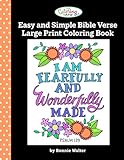 The Coloring Cafe-Easy and Simple Bible Verse Large Print Coloring Book