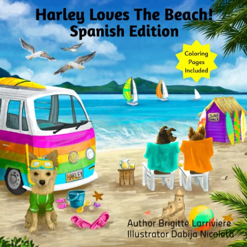 Cover of Harley Loves the Beach! Spanish Edition