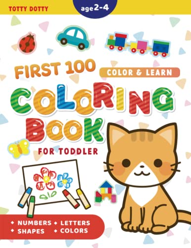 Cover of First 100 Coloring Book for Toddler