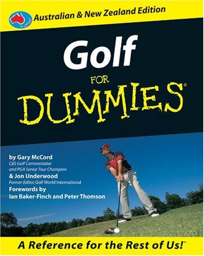 Golf For Dummies, Australian and New Zealand Edition book cover