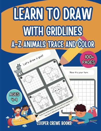 Learn To Draw With Gridlines: A–Z Animals cover