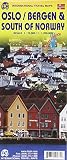 Oslo Bergen South Of Norway Travel Reference Map
