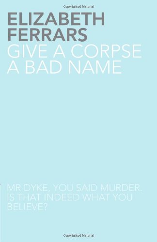 Give a Corpse a Bad Name book cover