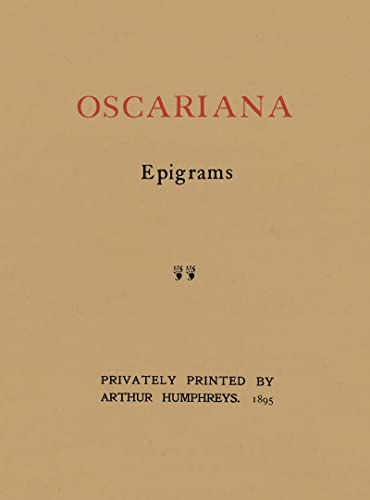 Oscariana cover