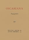 Oscariana: Epigrams