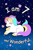 I Am 7 And Wonderful Cute Unicorn 6x9 Activity Journal Sketchbook Notebook Diary Keepsake For Women Girls Makes A Great Gift For Her 7th Birthday
