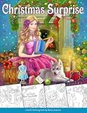 Christmas Surprise Coloring Book Grayscale Line Art Coloring Book For Adults