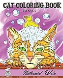 Cat Coloring Book For Adults Domestic Cats Exotic Cats Fantasy Cats
