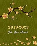 20192023 Five Year Planner Golden Blossom Cover 8 X 10 Five Year 20192023 Calendar Planner Monthly Calendar Schedule Organizer 60 Months With Holidays And Inspirational Quotes